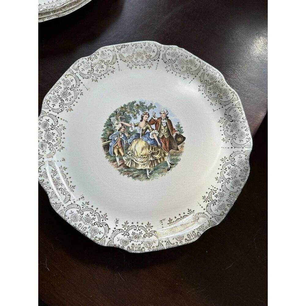 Vintage Set of 4 Sabin 22K Warranted 10 